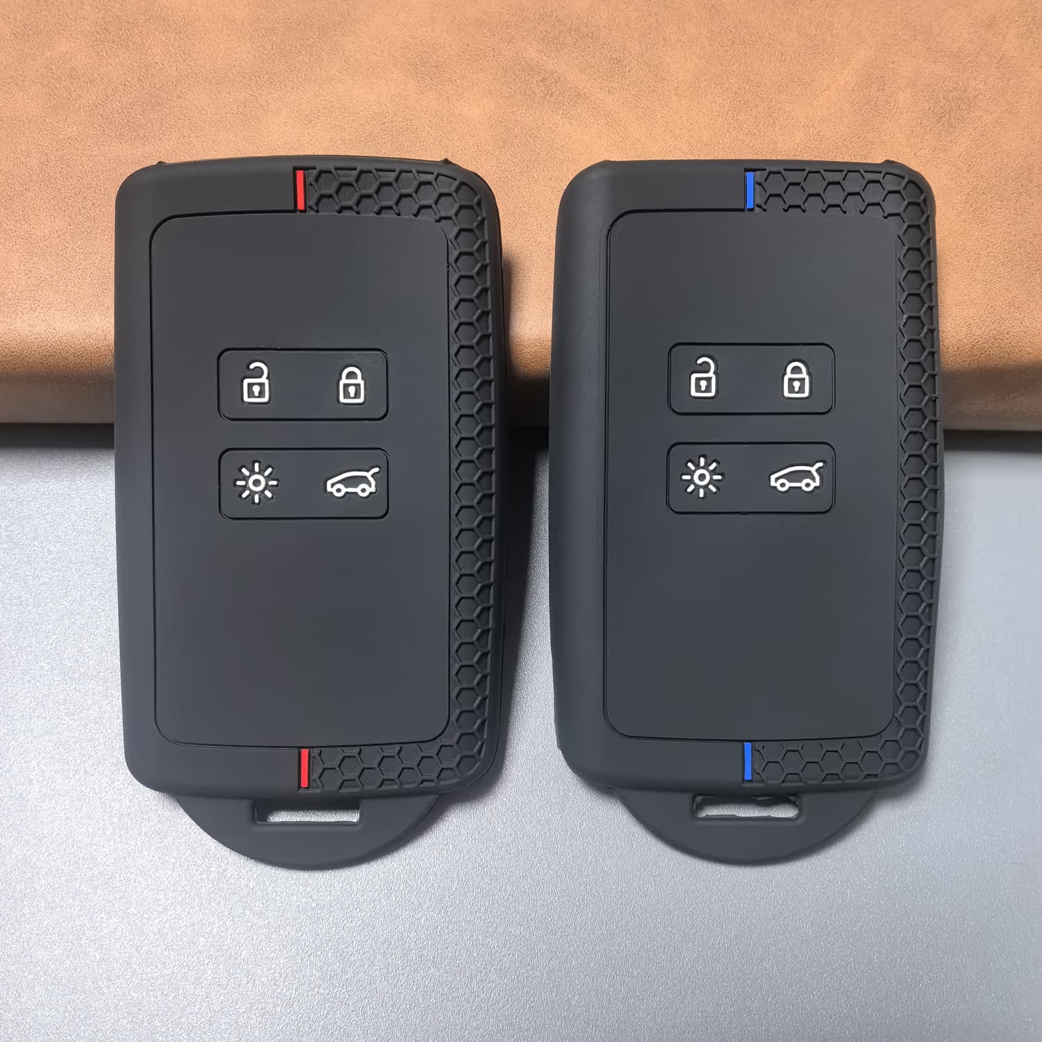 For Renault Koleos Key Case Espace Kadjar TCE300 Remote Honeycomb Silicone Protective Cover
