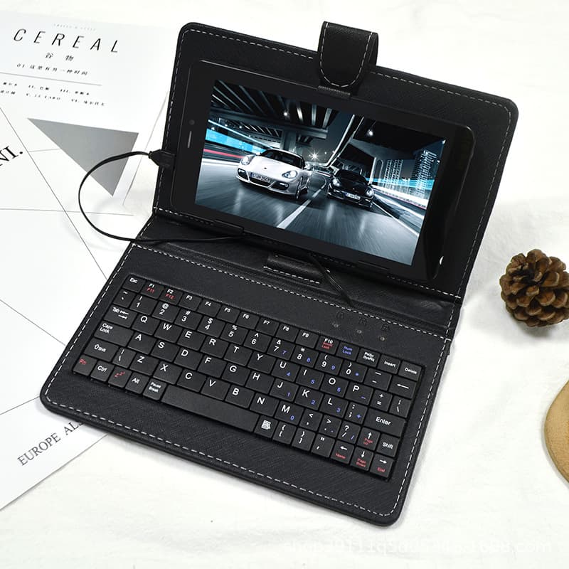 10.1 inch 7 inch 8 inch tablet wired keyboard protective cover universal Android system tablet keyboard leather case in one