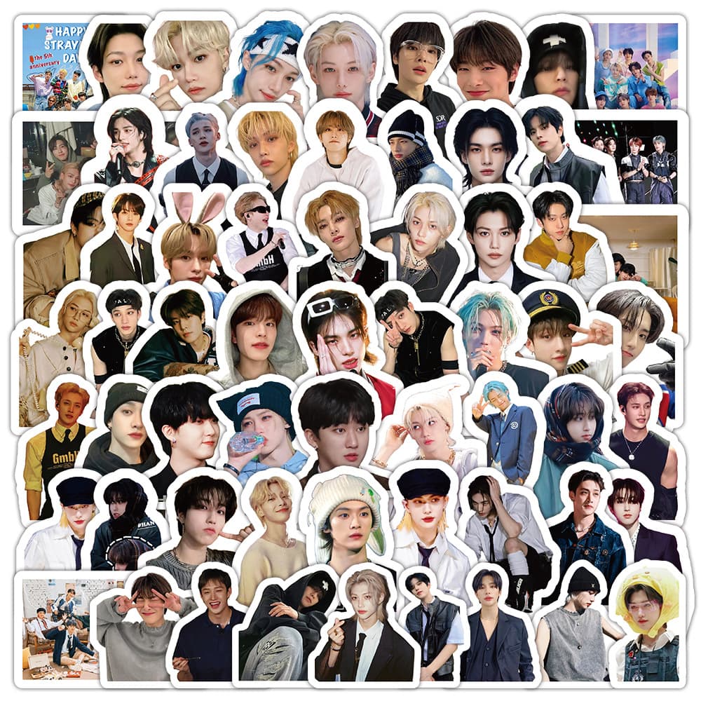 100 Stray Kids Stickers Korean Male Idol Merchandise Journal Stickers Phone Case Notebook Decoration