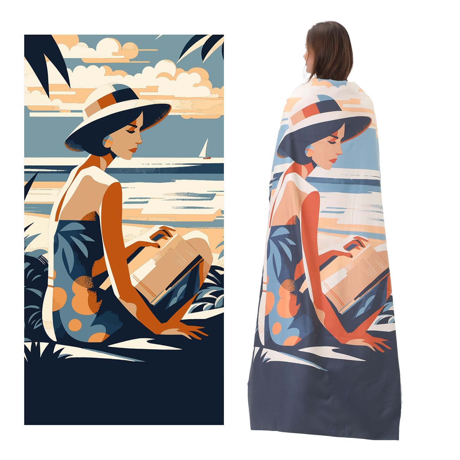 Amazon Double-Sided Fleece Quick-Dry Swim Towel Custom Microfiber Beach Towel Thin Quick-Dry Absorbent Sports Towel