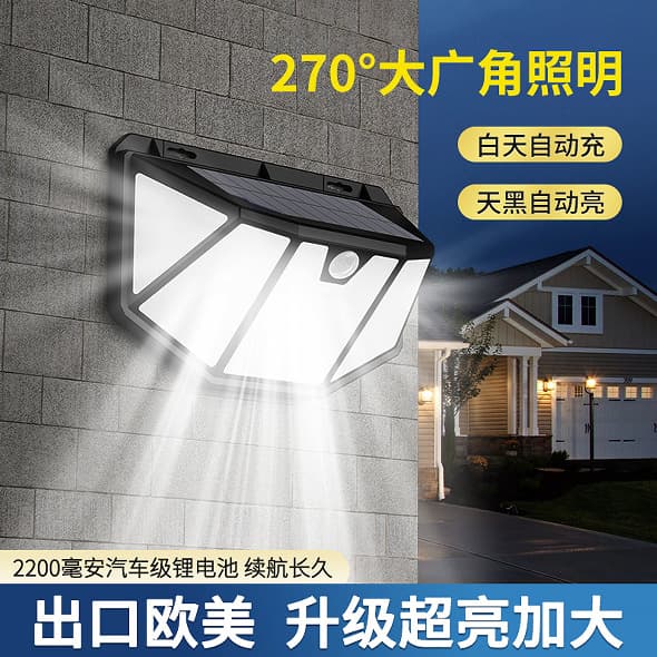 Solar Outdoor Garden Light, Home Courtyard Lighting, Outdoor Motion Sensor Wall Light, Wholesale