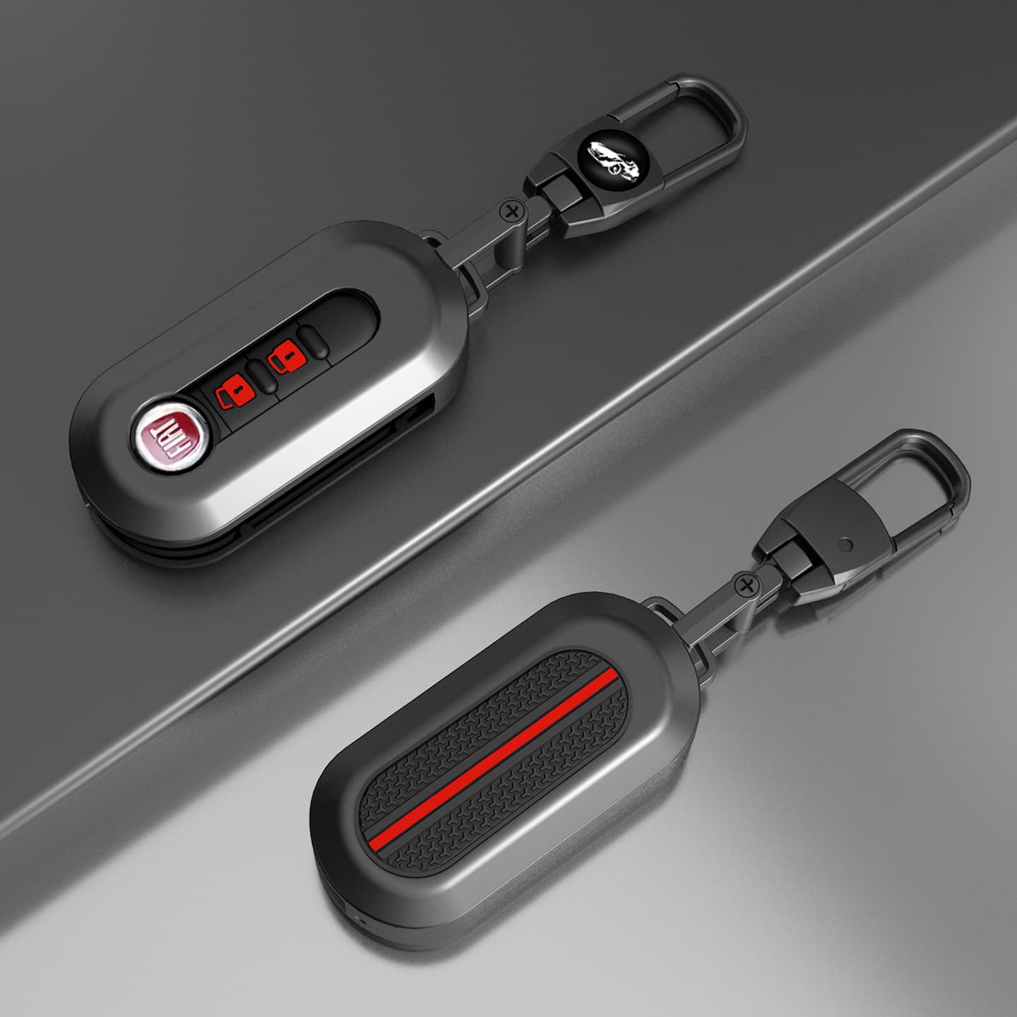 Suitable for Fiat 500 key cover Boyue Bravo Iveco Wolfson car key remote control protective shell buckle