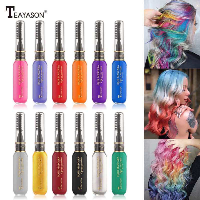 TEAYASON cross-border 13-color disposable hair dye, color bleaching, highlight dye cream, export.