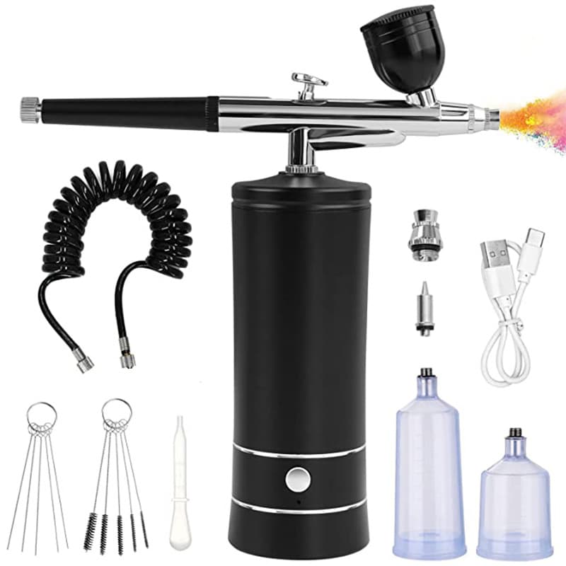 Foreign Trade Cross-border Oxygen Infusion Device Portable Handheld Electric Spray Gun Airbrush Coloring Beauty Nail Art Painting Spraying Oxygen Infuser