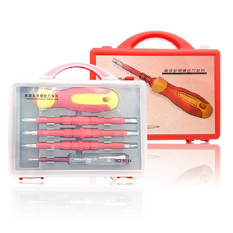 Electrician Insulated Screwdriver Set Dual-Purpose High Voltage Resistant Strong Magnetic Screwdriver Electrician Tool Voltage Tester