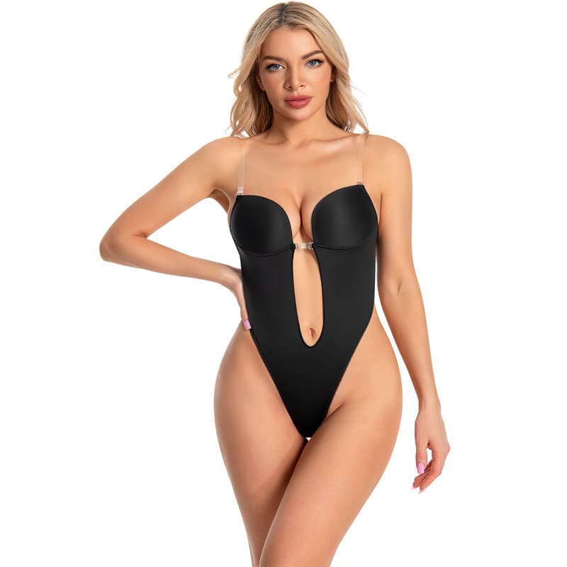 European and American Bestselling Sexy Bodysuit, Invisible Straps, Backless Dress Bra, Seamless, Deep V Shapewear for Women