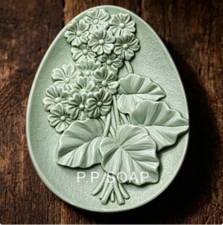 C086 Geranium (Handmade Soap Mold, Silicone Mold)