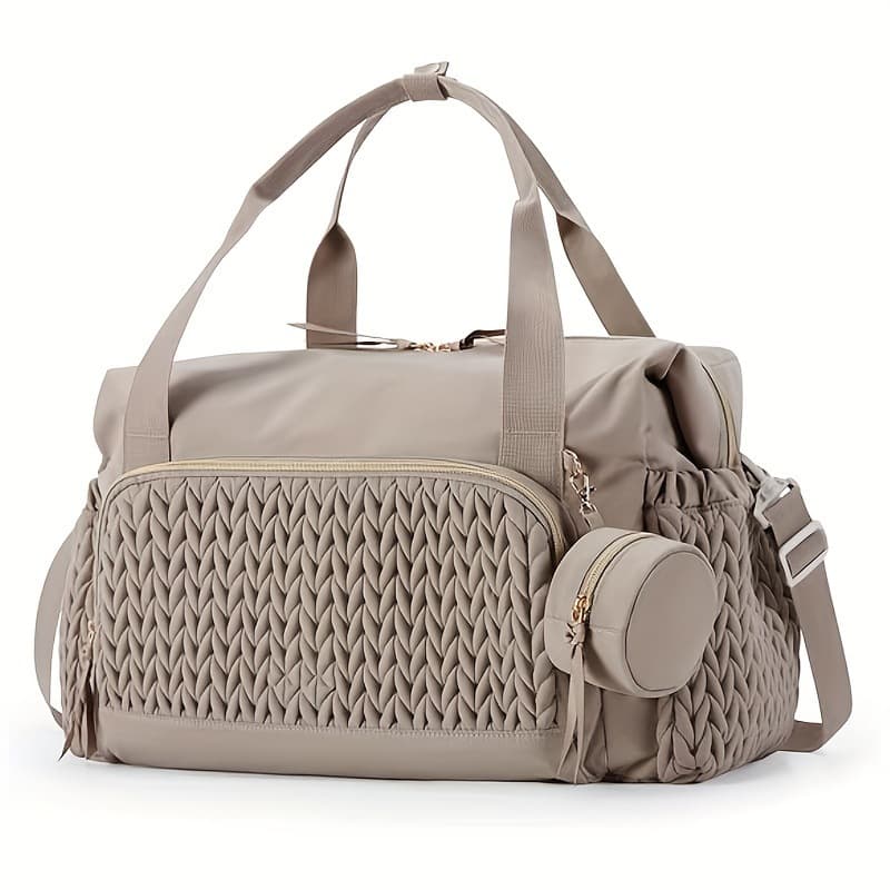 In Stock Amazon New Style Diaper Bag Tote Large Capacity Travel Diaper Bag Maternity Hospital Bag with Pacifier Case