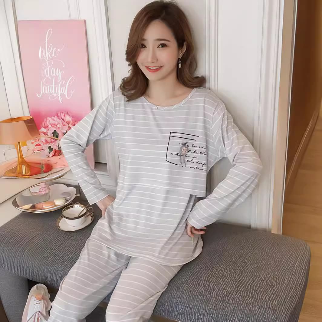 Spring/Summer Maternity Sleepwear Set, Thin Postpartum Nursing Wear, Adjustable Pregnancy Pajamas for Breastfeeding