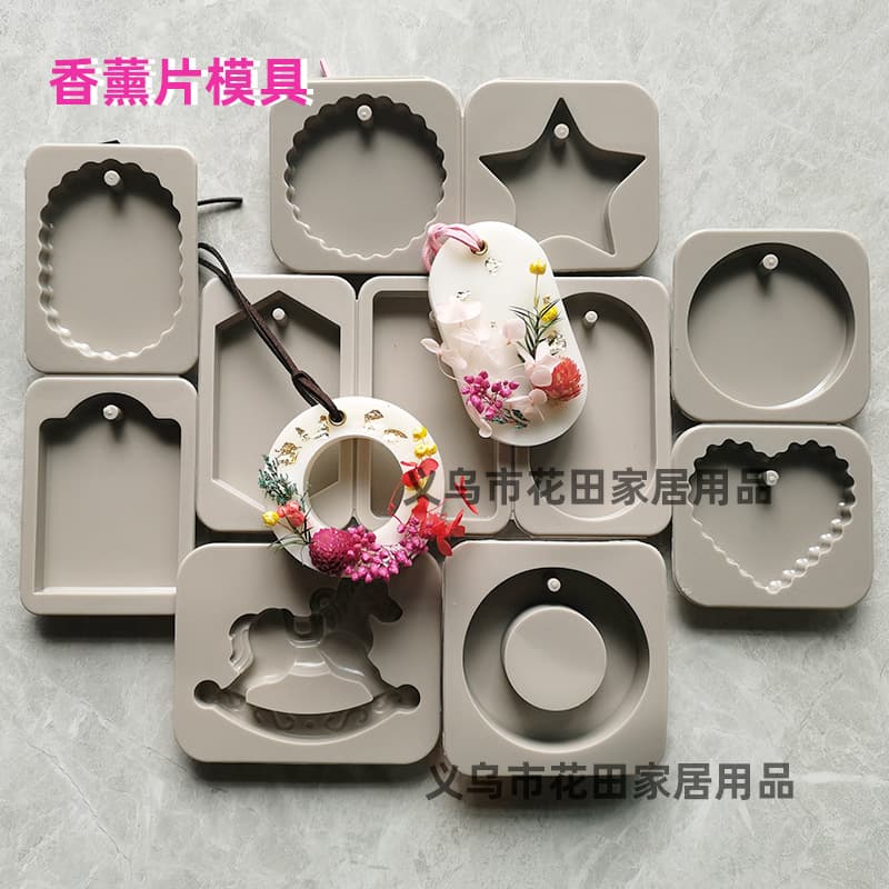 DIY Handmade Wax Plaque Plaster Mold Soap Model Silicone Rubber Mold Soy Wax Aromatherapy Wax Sheet Silicone Mold