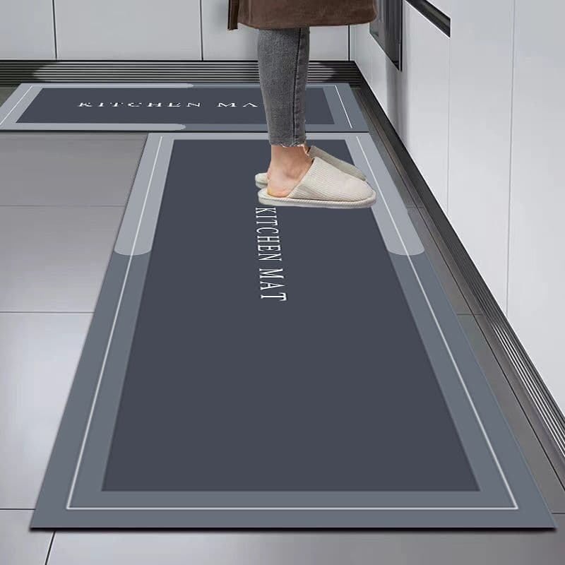 Premium Kitchen Mat, Dirt-Resistant, Non-Slip, Water-Absorbent, Quick-Dry, Soft Diatom Mud, Easy to Clean, Foot Mat