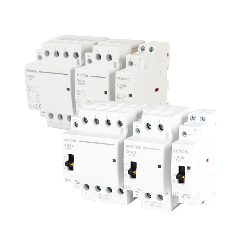 Household AC Contactor 220V Modular Contactor Home Small Contactor 25A 63A 2P 4P