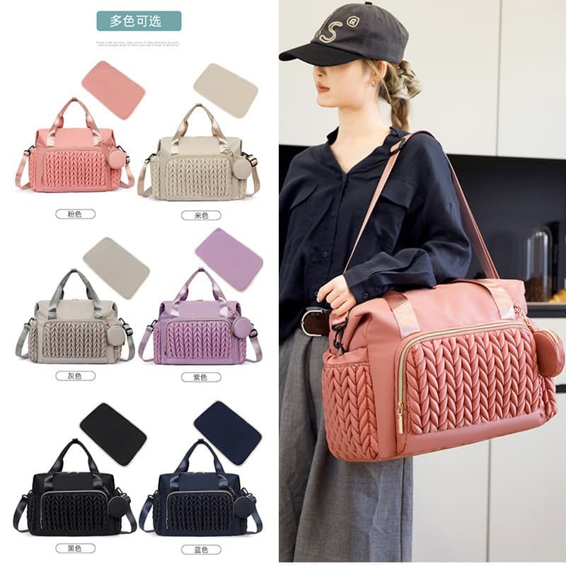 Large-Capacity Crossbody Mom Bag Multifunctional Baby Outing Fashion Backpack Stroller Hanging Bag