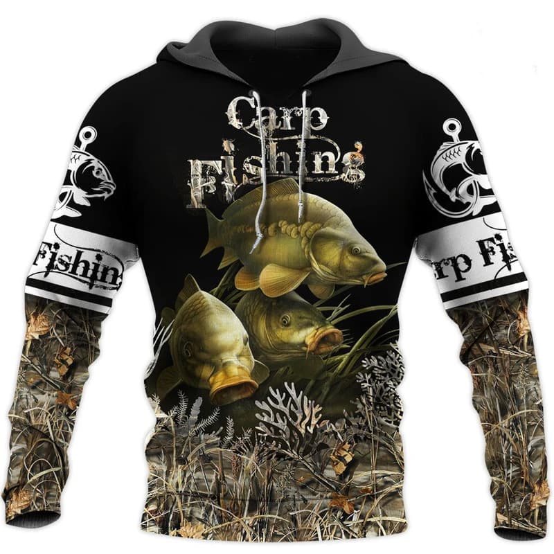 Cross-Border Trade European and American Fish Pattern Printed Fashion Hoodie for Men and Women, Harajuku Sweatshirt Pullover Casual Hoodie