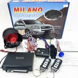 Cross-Border Supply 12V Universal Car Anti-Theft Remote Lock/Unlock Dual Flash Shock Alarm