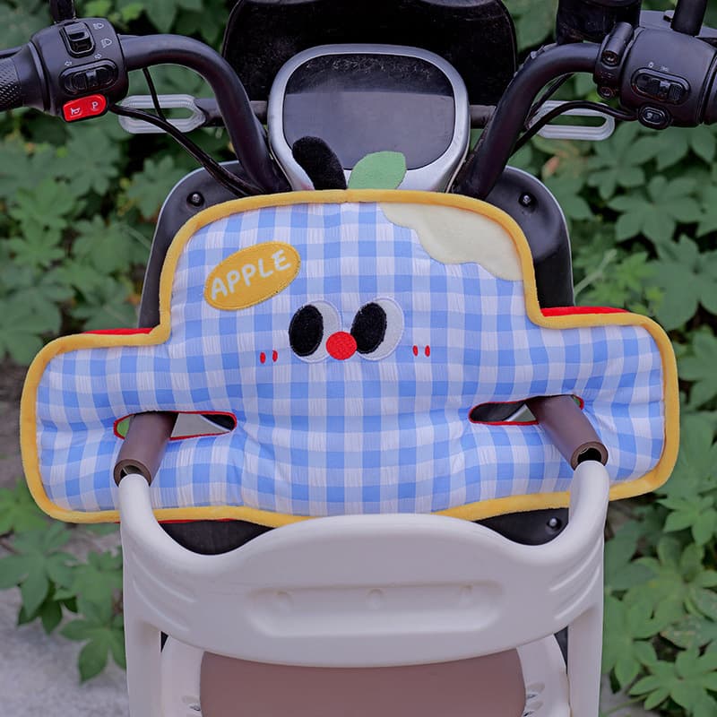 Cartoon electric car child seat baby anti-collision pad battery motorcycle universal infant front thickened protective pad