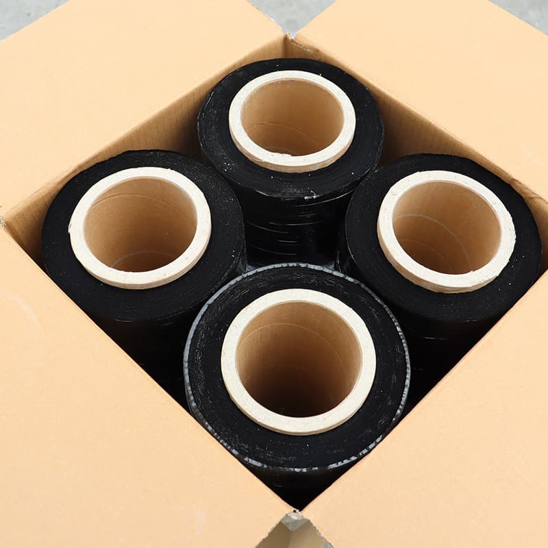 PE Black Stretch Wrap Film Width 50cm Industrial Preservative Film Packaging Film Pallet Wrapping Plastic Film Wholesale