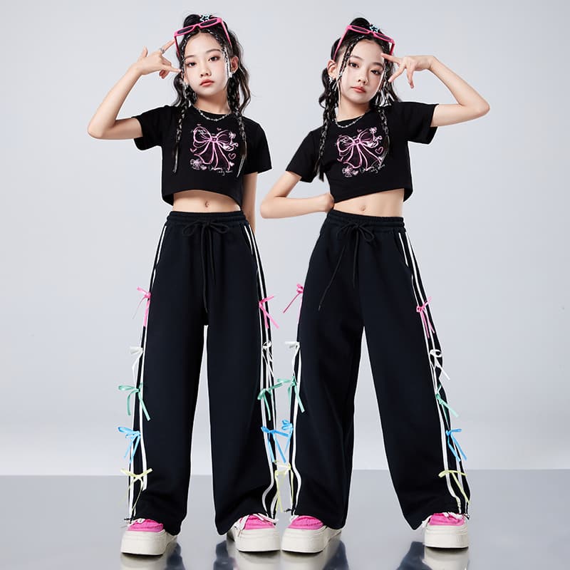 Children's Jazz Dance Costume Girl Hip Hop Outfit Model Catwalk Kids Fashion Street Dance Performance Wear