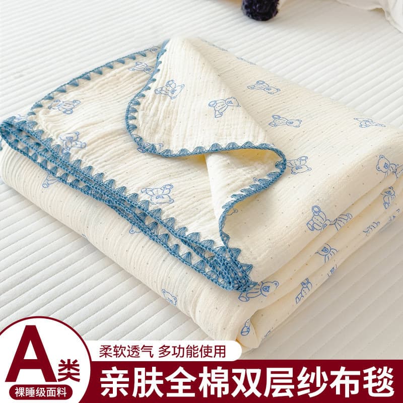 Class A pure cotton gauze blanket sofa blanket 100 cotton baby infant nap blanket towel quilt air conditioning quilt core