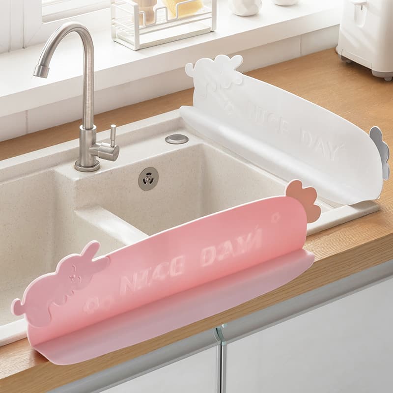 Kitchen sink splash guard, household faucet splash guard, bathroom sink edge splash guard