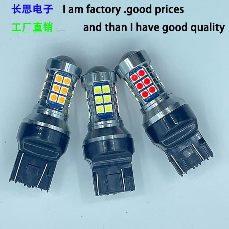 Car LED Decoding Reverse Light T15 3030 27SMD Turn Signal CANBUS Brake Light High Brightness Tail Light