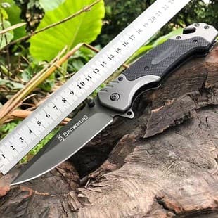 G10 Handle Folding Knife Self-Defense Camping Stainless Steel Folding Knife High Hardness Outdoor Knife Survival EDC Knife