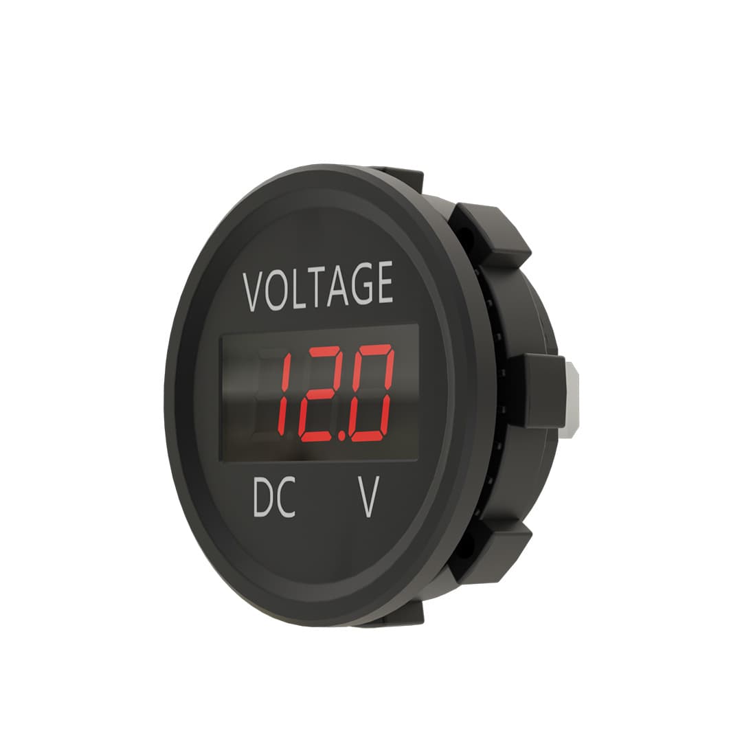 Waterproof Digital Display Electric Vehicle Voltmeter DC2.5-30V DC Measuring Voltmeter Head Electric Motorcycle High-Precision Instrument