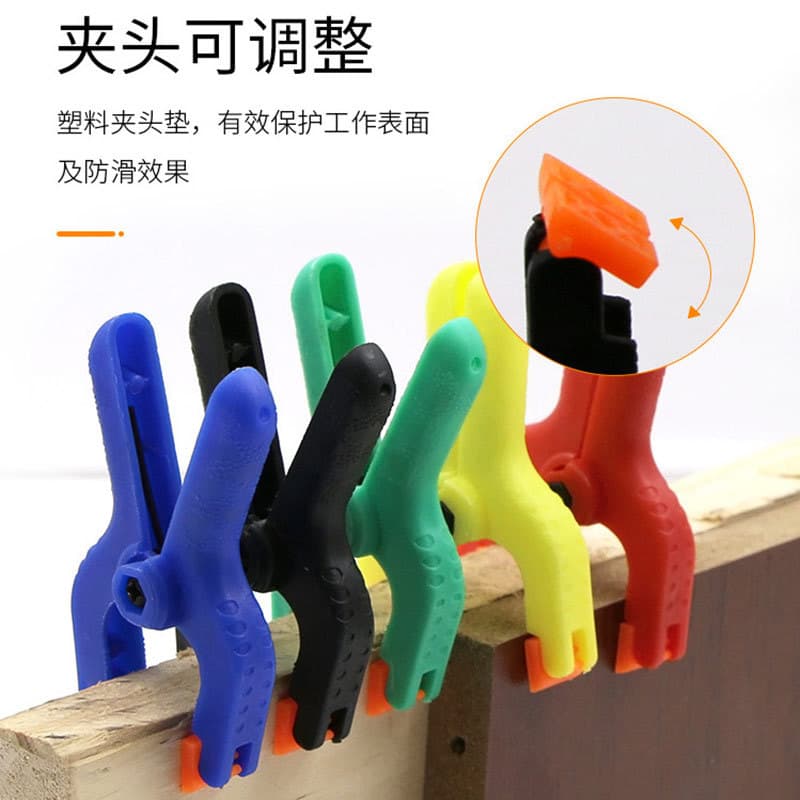 Blue Cross-border 2-inch Colorful Mini Plastic A-clip Photography Cloth Clip Woodworking Tool Fixing Spring Clip Accessory