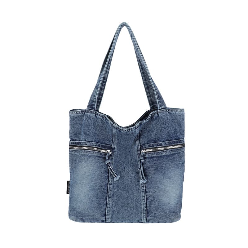 Wholesale Cowboy Tote Bag for Women, Large Capacity Versatile Commuter Shoulder Bag, Vintage Multi-Pocket Handbag