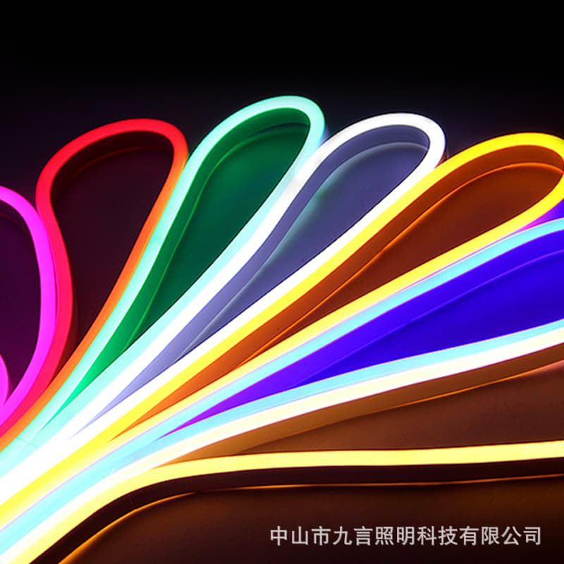 Neon Silicone Soft Light Strip with Colorful 5V 12V 24V Low Voltage LED Flexible Light Strip Outdoor Waterproof Atmosphere Light