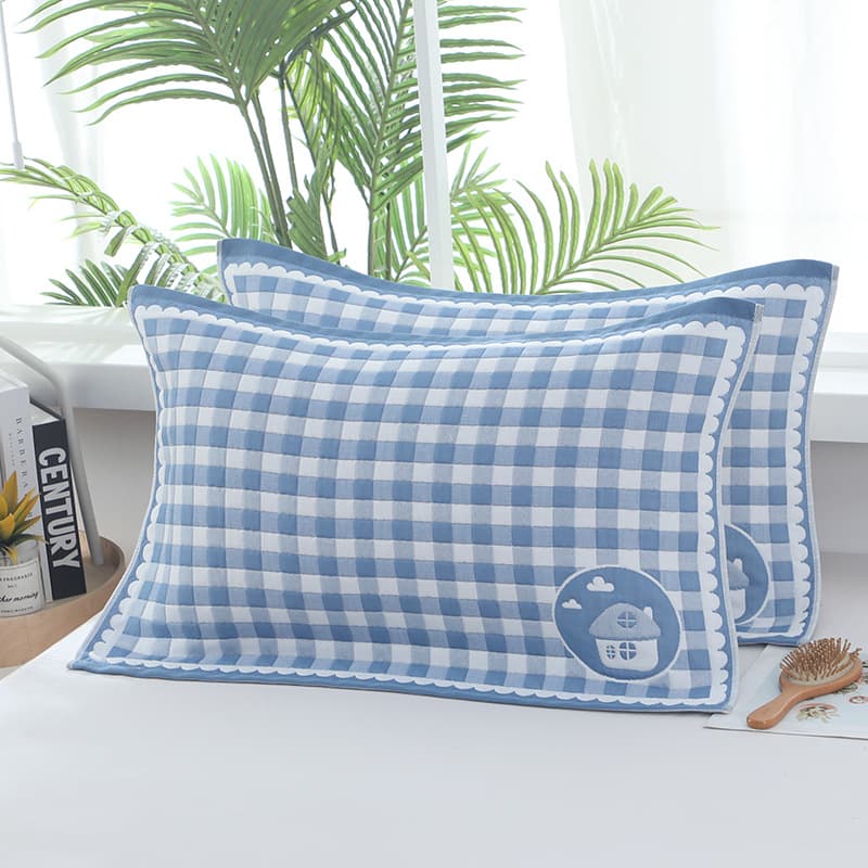 Gauze Cotton Pillowcase High-End Thick Household All-Season Couple Soft Adult Cover Gaoyang Pillowcase Drop Shipping