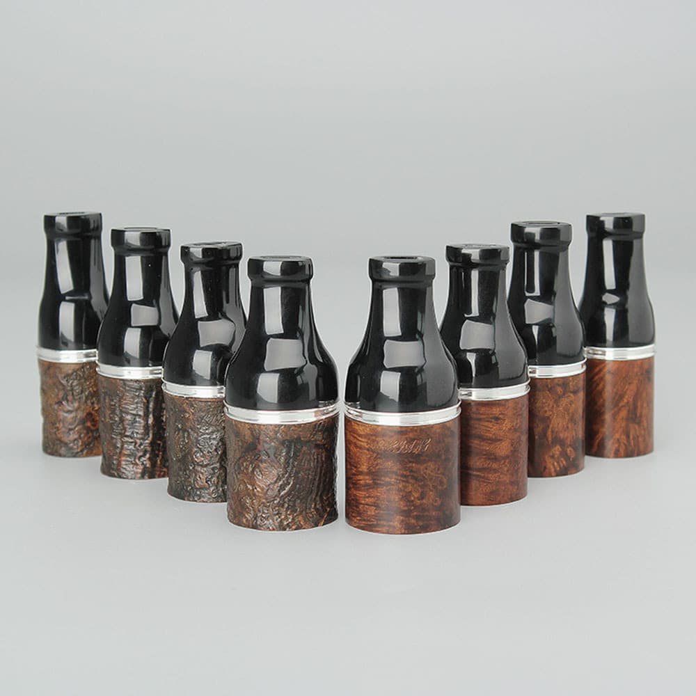 MUXIANG Briar Wood Cigar Mouthpiece 25-57 Ring Gauge Men's Portable 9mm Filter Italian Briar Root Nodule Factory