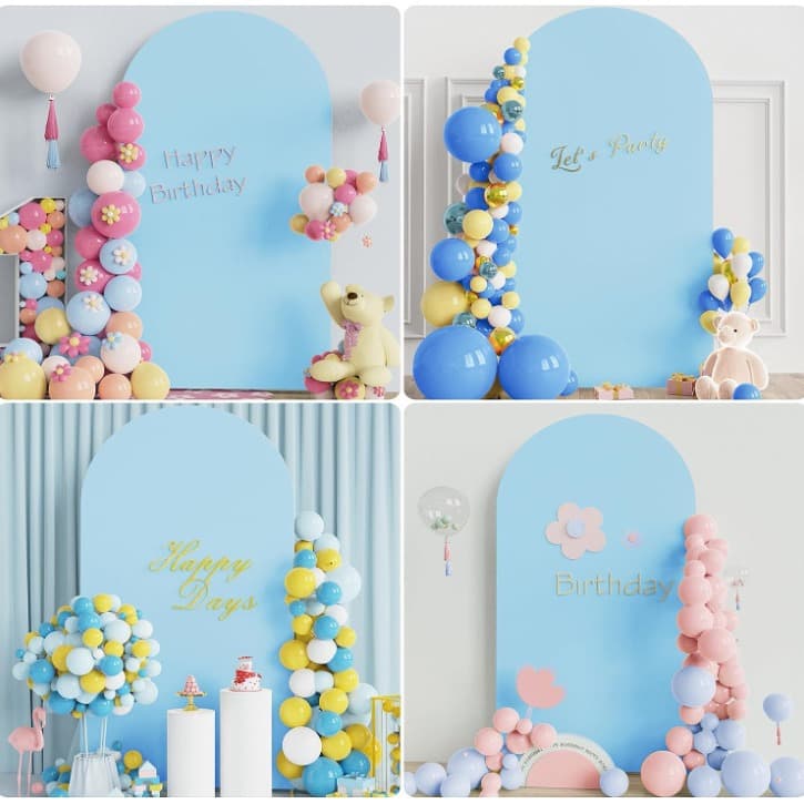 Engagement Wedding Decoration Arch Cover High Elastic Spandex Photography Decoration Background Cover Birthday Scene Cloth Cover