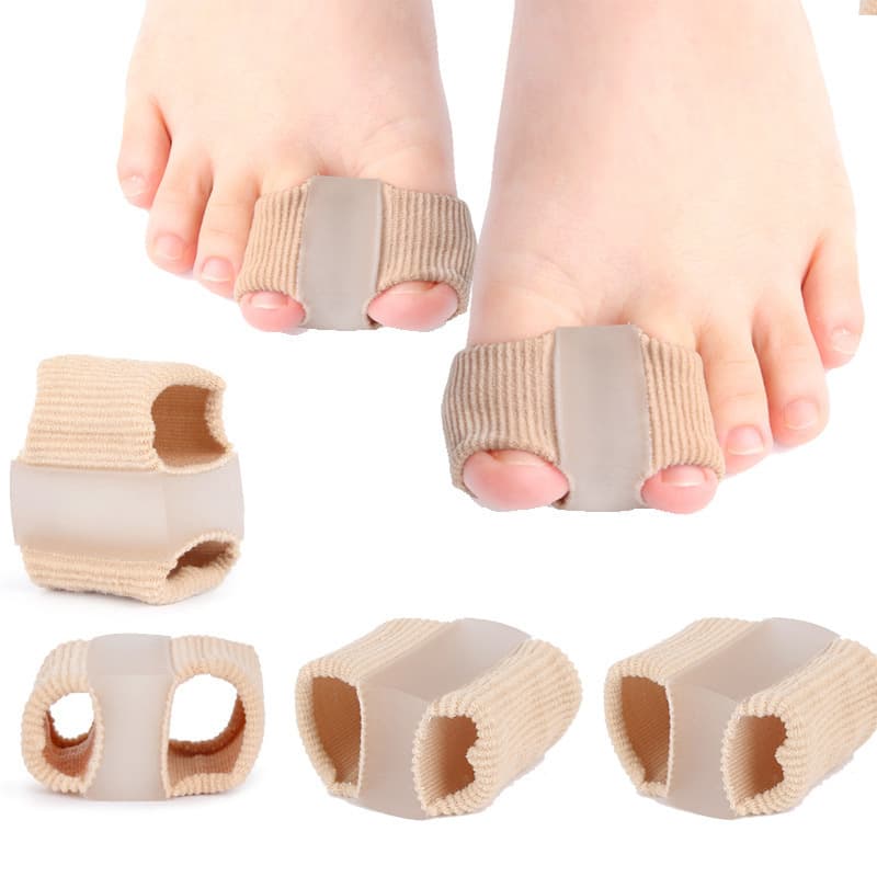 Unisex Toe Corrector with Double Hole Sleeve for Hallux Valgus Alignment and Fixation