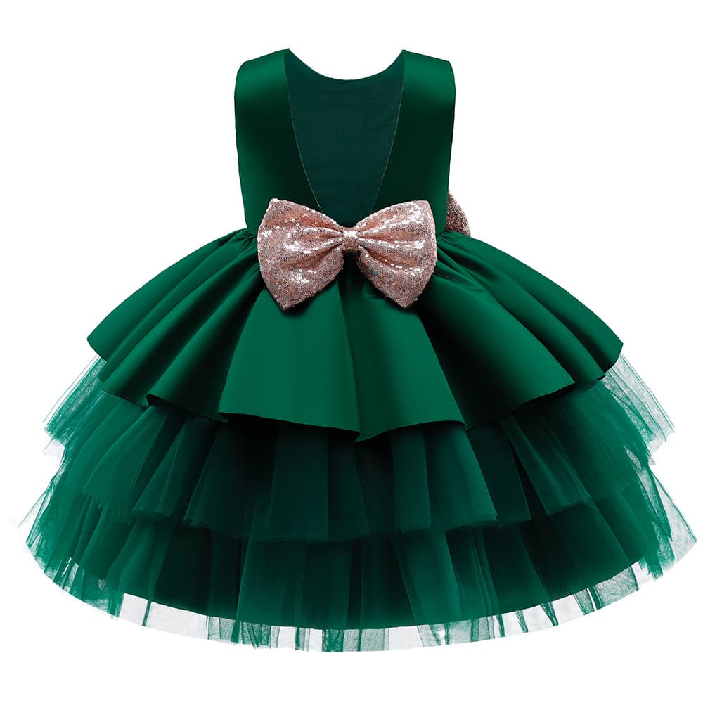 2026 Amazon Source Children's Princess Dress Tutu Cake Dress for Girls Baby Toddler Birthday Dress