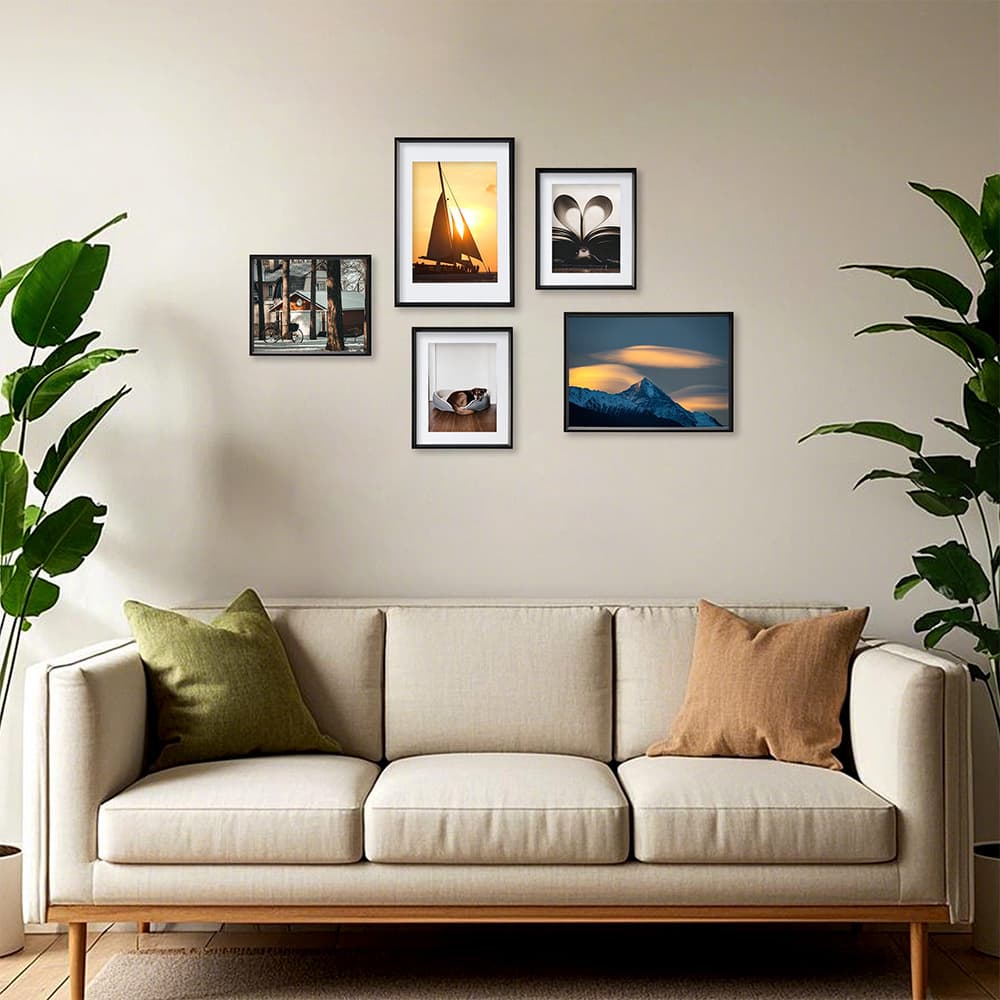 Aluminum Alloy Frame Empty Frame, Enterprise Display Frame, Home Photo Frame, Children's Graffiti Aluminum Alloy Picture Frame Empty Frame