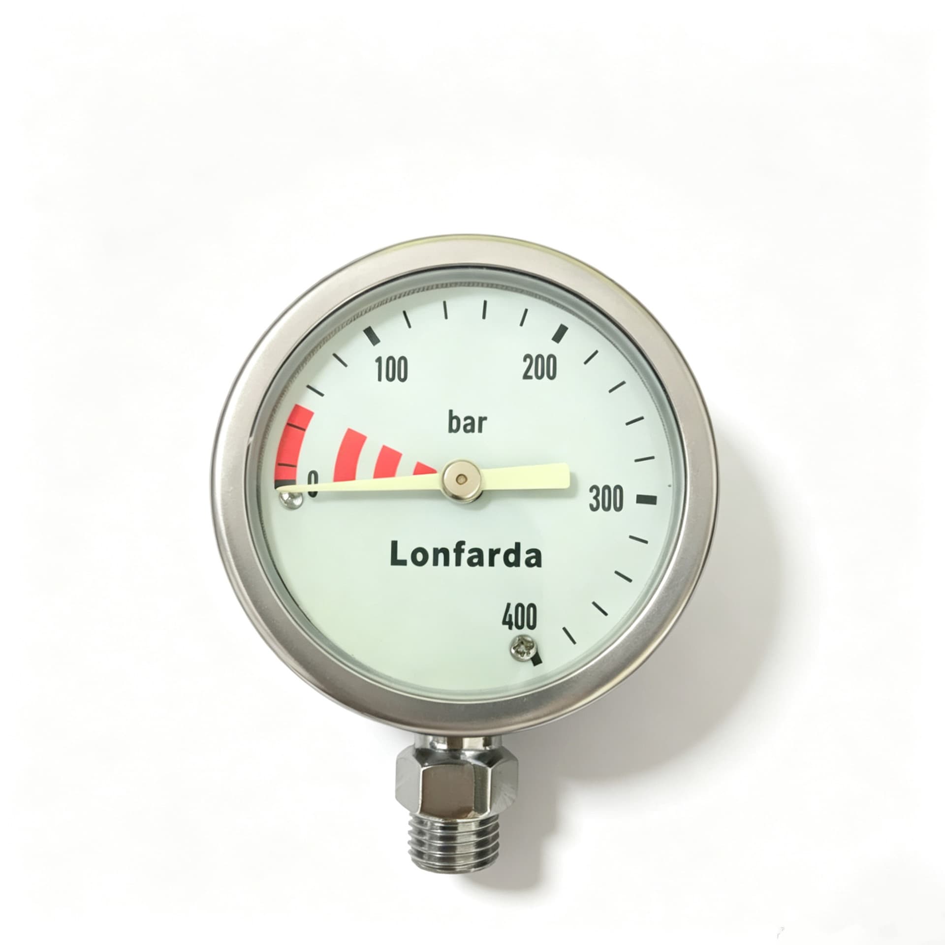 52mm Glass Lens Dive Luminous Residual Pressure Gauge with 7/16-20u Dive Threaded Hose Connection