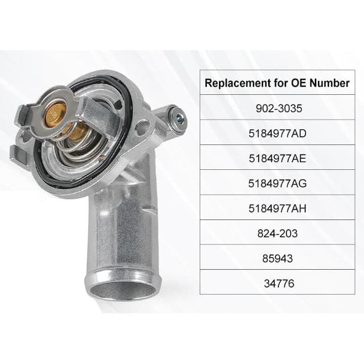 Cross-border hot-selling thermostat assembly, aluminum thermostat 5184977AE, 5184977AD, 902-3035