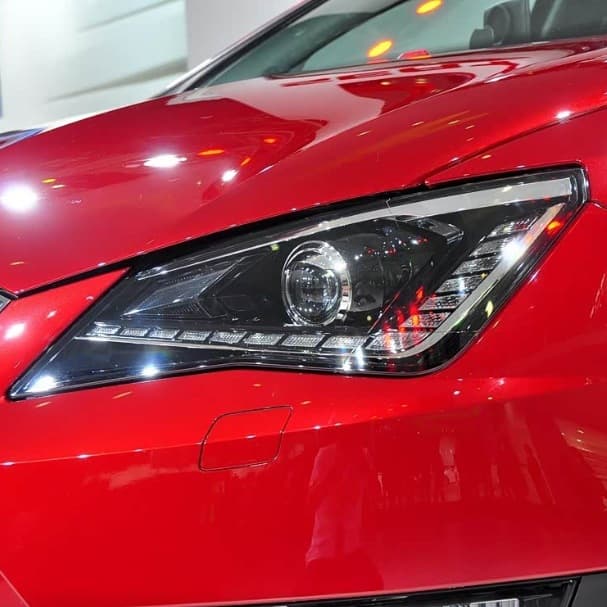 Compatible with 2012-2017 Seat Ibiza Front Headlight Cover, Transparent Headlight Lens Shell PC Cover
