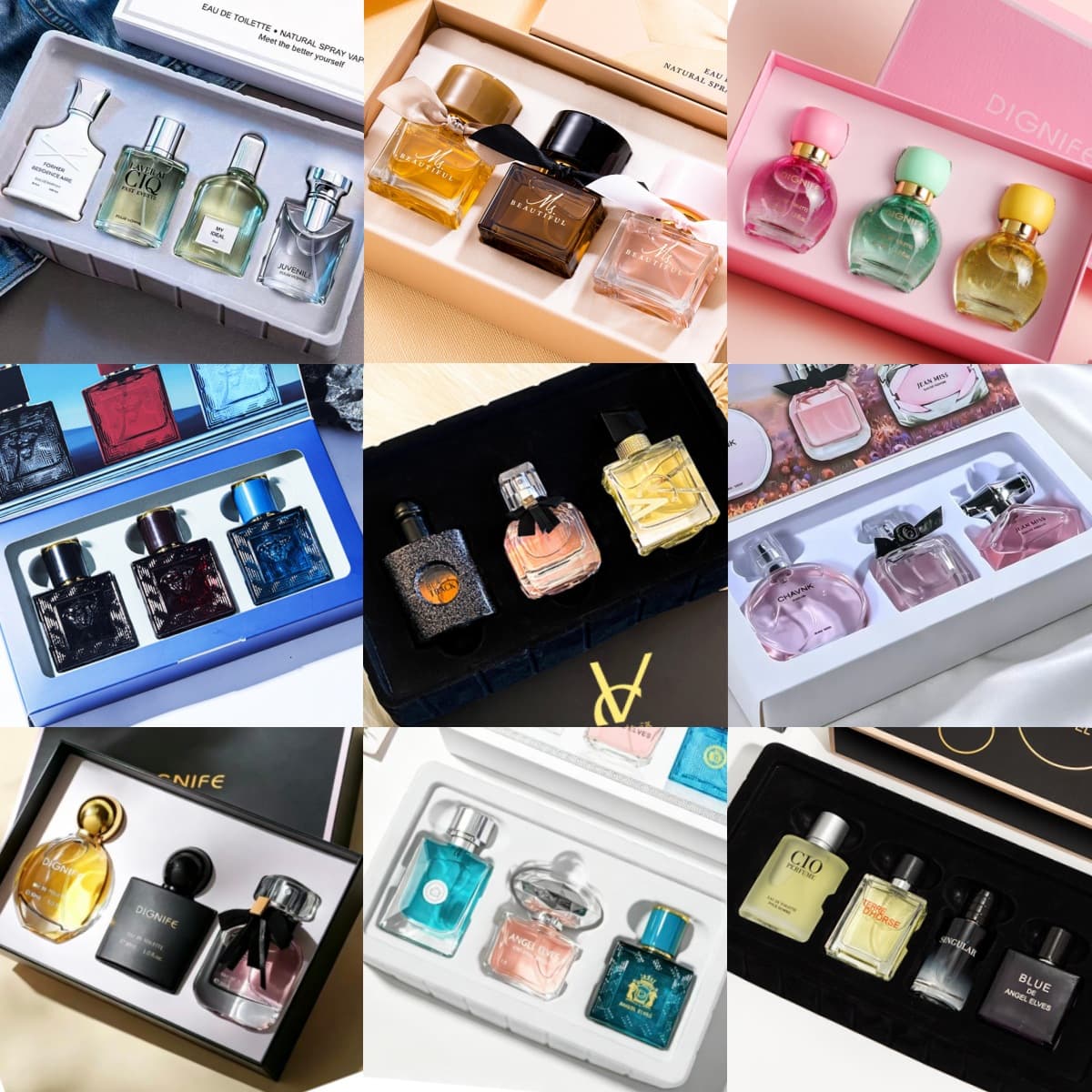 Cross-border Perfume Gift Set Long-lasting Fragrance Vietnamese Women's Perfume Luxury Gift Box Set Men's Cologne Perfume Wholesale