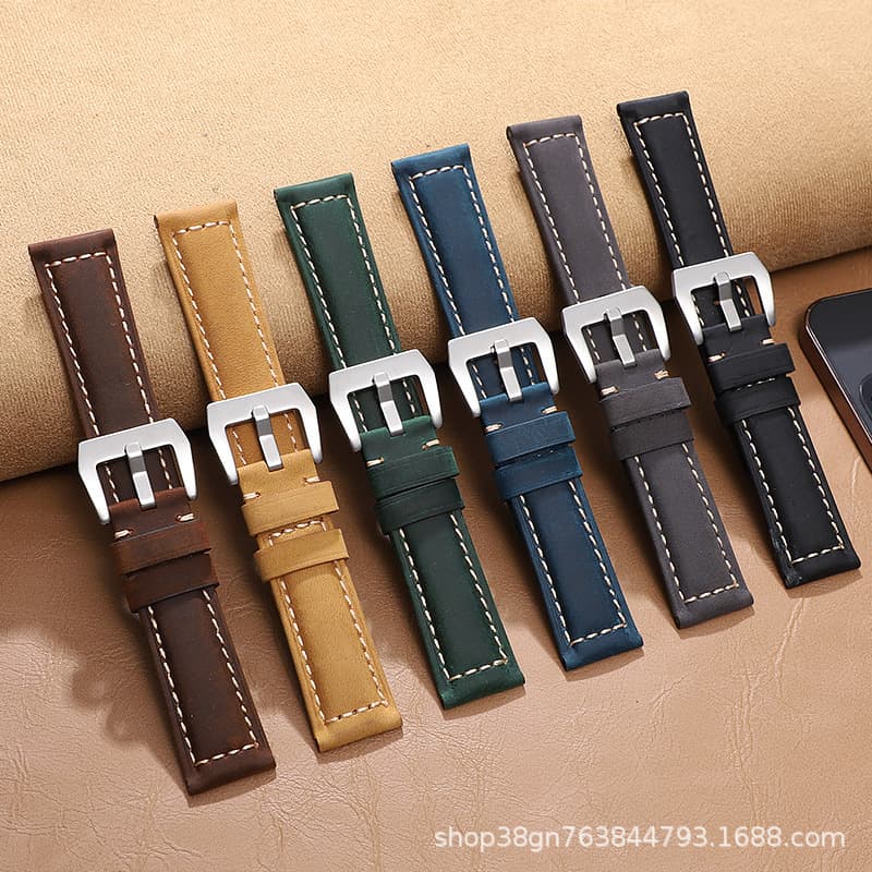 Leather Watch Strap For Watch 8 Gt3 S1 Penahi Digital Smart Replacement Wristband
