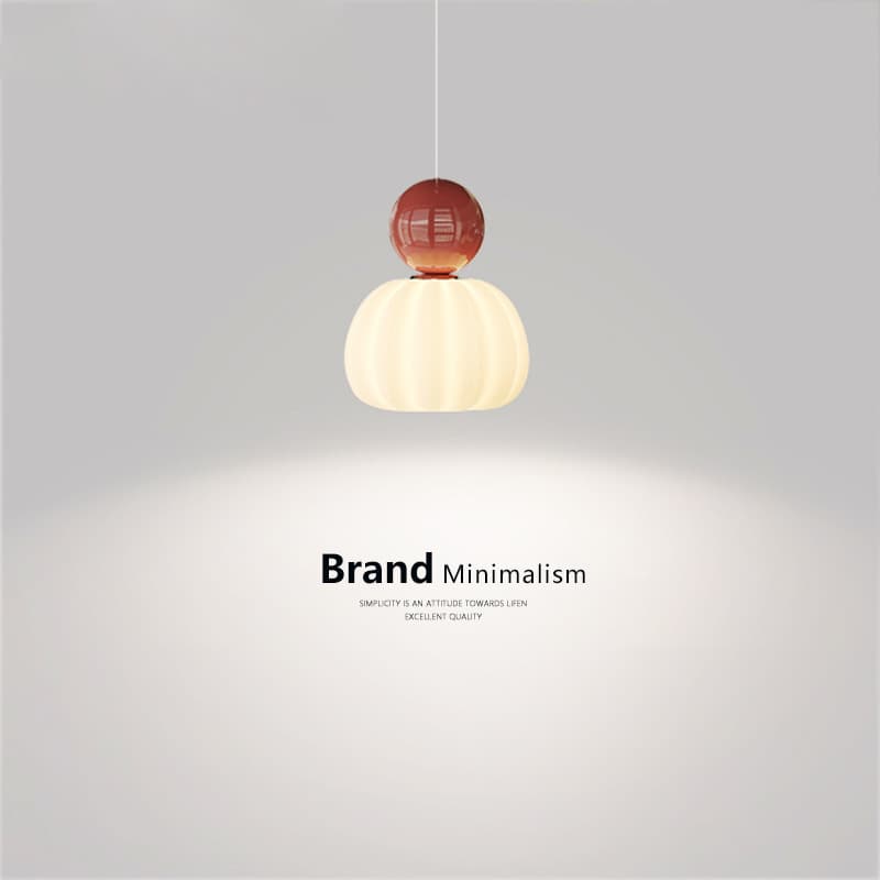Cream Style Bedroom Bedside Small Chandelier French Creative Internet Red Pumpkin Puri Full Spectrum Eye Protection Warm Chandelier