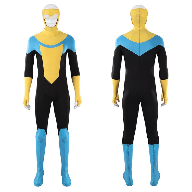 Invincible Cosplay Mark Grayson Bodysuit Costume, Invincible Superhero Set 5897