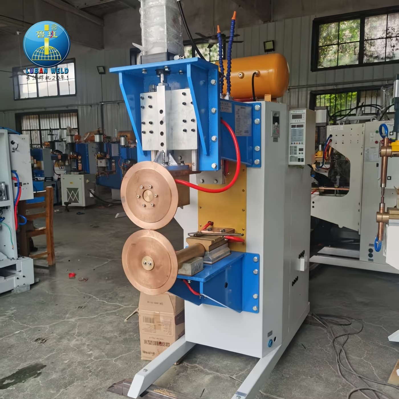Factory Direct Supply Circumferential Seam Roller Resistance Welder, Stainless Steel Plate FN-200 AC Transverse Roll Welder