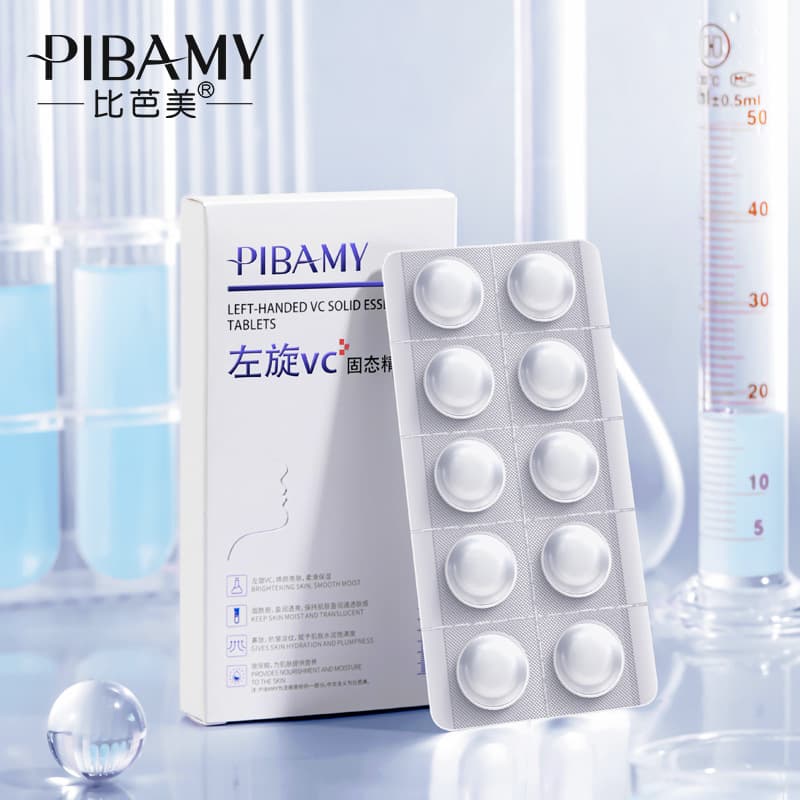 [Wholesale] PIBAMY L-Ascorbic Acid Solid Essence Tablets - Brightening, Moisturizing, and Hydrating