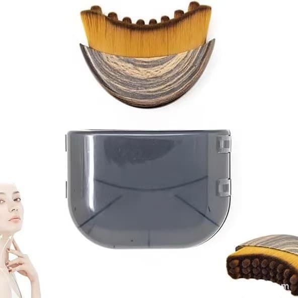 Lymphatic Contour Face Brush Massage Brush for Eye and Neck Care, Makeup Brush