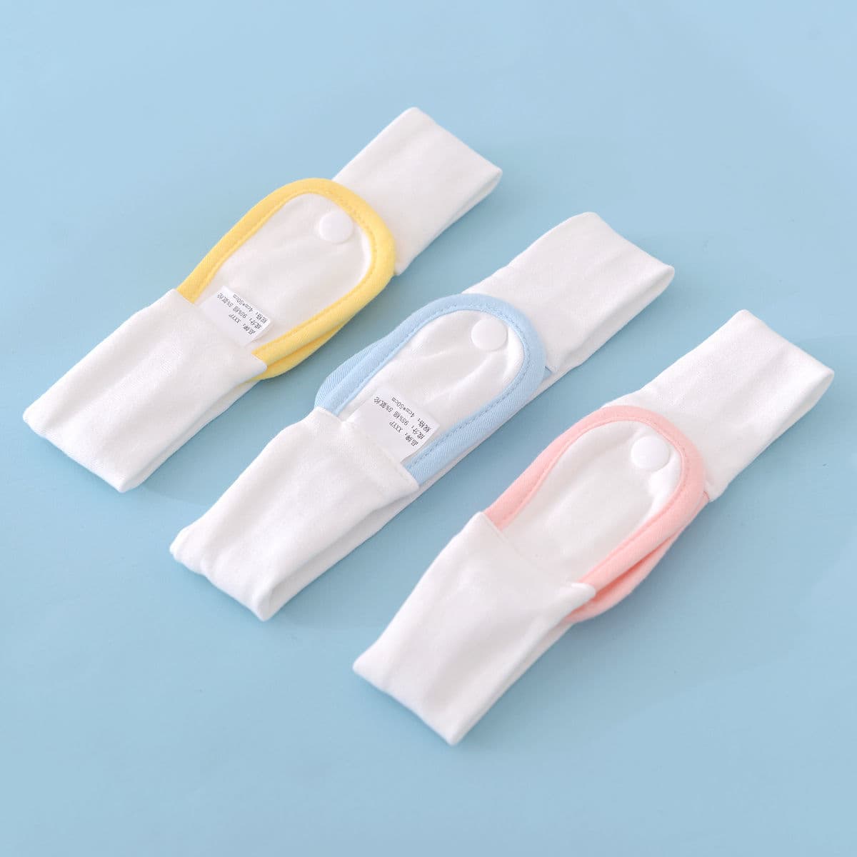Infant Pure Cotton Diaper Straps, Adjustable Newborn Diaper Fastening Belts with Anti-Slip Buckles, Shanghai Style