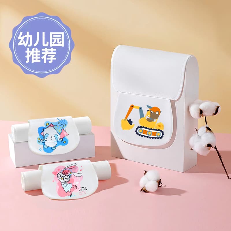 Manufacturer wholesale sweat towel pure cotton class A children kindergarten sweat-absorbing towel gauze sweat barrier four-layer sweat-absorbent breathable