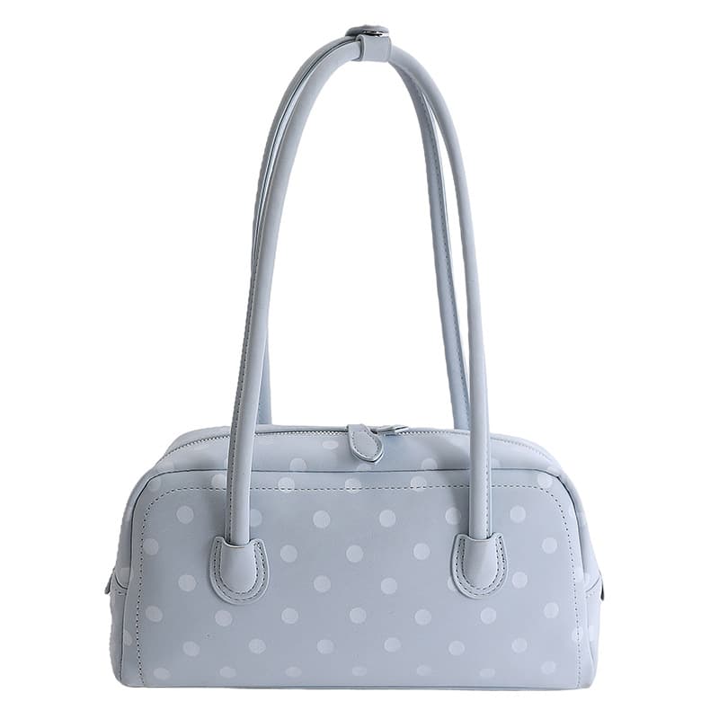 2025 New Korean Handbag Small Tote Bag for Women Cute Polka Dot Niche Pillow Bag Shoulder Crossbody Bag