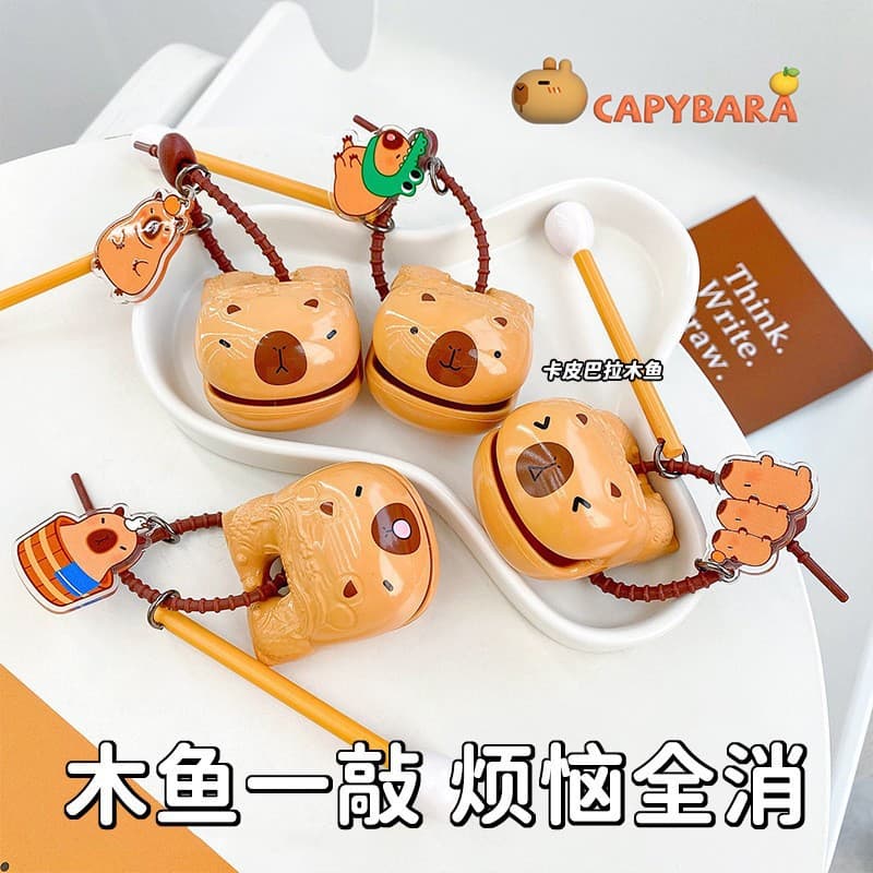 Decompression wooden fish, a percussion instrument for monks, is a portable Buddhist-style calming device. Factory direct shipping available.